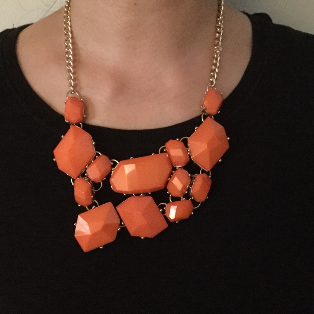 2 for $15🎈Coral stone statement necklace. Custom
